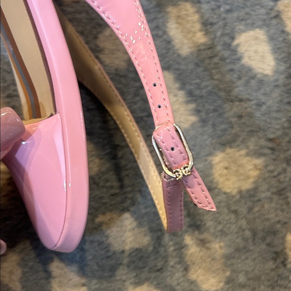Sam Edelman Glossy Pink Slingback Heels - Picture 6 of 6